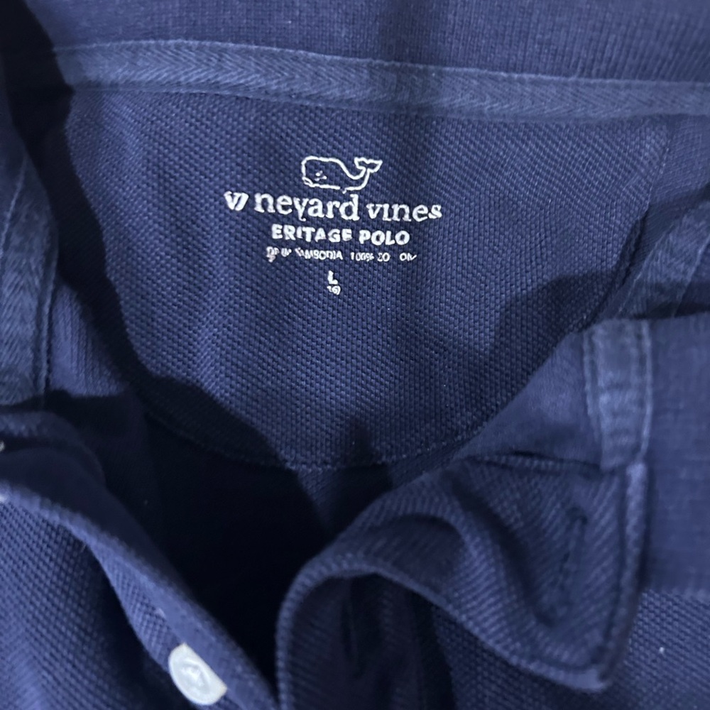 Vineyard, vine youth, large navy polo